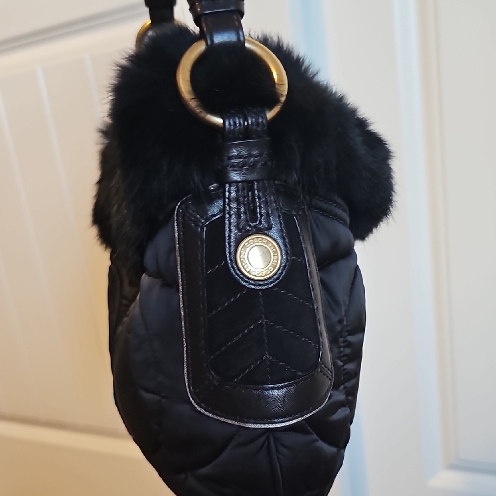 Coach 2005 Vintage Soho Rabbit FUR Hobo Bag EUC - Picture 6 of 10